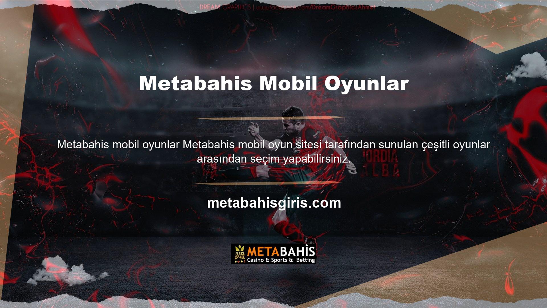 Spor oyunları veya casino oyunları gibi birçok farklı oyun türü kolayca bulabilirsiniz